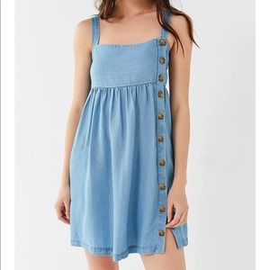 Lindsay Button Up Chambray Mini Dress NWOT